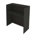 Γραφείο υποδοχής - reception Aloha Megapap με LED χρώμα ανθρακί - sepet oak 95,5x40x110,3εκ.