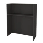 Γραφείο υποδοχής - reception Karibu Megapap με LED χρώμα ανθρακί - sepet oak 90x40x100εκ.