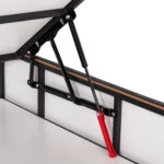 ΚΡΕΒΑΤΙ ΔΙΠΛΟ ΜΕ ΣΤΡΩΜΑ & ΑΠΟΘ.ΧΩΡΟ IRIDA HM21166 ΓΚΡΙ ΒΕΛΟΥΔΟ--ΓΙΑ 160x200εκ