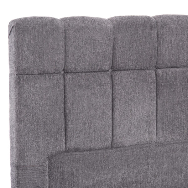 ΚΡΕΒΑΤΙ ΔΙΠΛΟ ΜΕ ΣΤΡΩΜΑ & ΑΠΟΘ.ΧΩΡΟ RAMON HM21168 ΓΚΡΙ ΜΠΟΥΚΛΕ--ΓΙΑ 160x200εκ