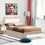 ΚΡΕΒΑΤΙ MELANY HM346 ΜΕ 1ΣΥΡΤΑΡΙ SONAMA-ΛΕΥΚΟ 90Χ190