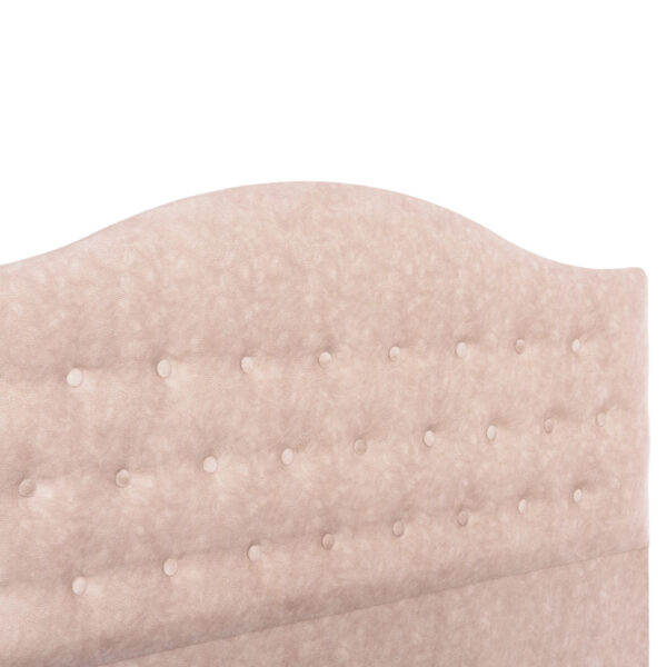 ΚΡΕΒΑΤΙ MALENA HM638.22 ΜΠΕΖ ΥΦΑΣΜΑ Τ. NUBUCK ΓΙΑ ΣΤΡΩΜΑ 150x200εκ.