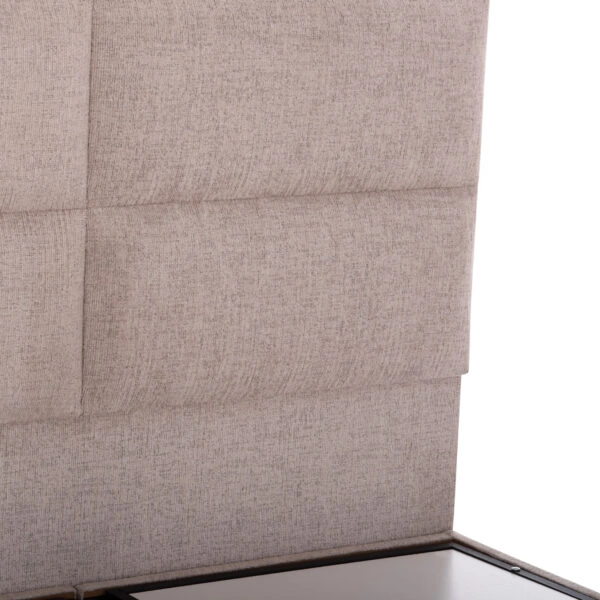 ΚΡΕΒΑΤΙ MILO ΜΕ ΑΠΟΘ.ΧΩΡΟ HM738.22 ΜΠΕΖ ΜΠΟΥΚΛΕ ΥΦΑΣΜΑ ΓΙΑ ΣΤΡΩΜΑ 140x200εκ