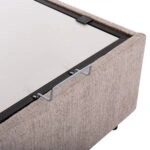 ΚΡΕΒΑΤΙ MILO ΜΕ ΑΠΟΘ.ΧΩΡΟ HM738.22 ΜΠΕΖ ΜΠΟΥΚΛΕ ΥΦΑΣΜΑ ΓΙΑ ΣΤΡΩΜΑ 140x200εκ