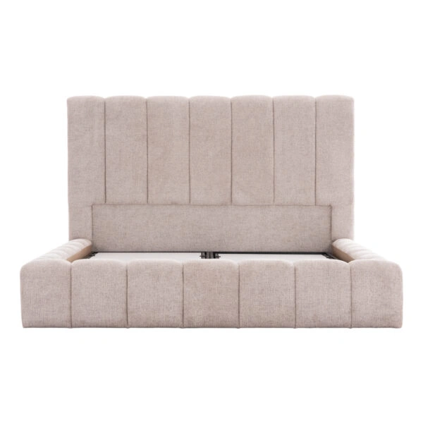 ΚΡΕΒΑΤΙ REMO ΜΕ ΑΠΟΘΗΚΕΥΤΙΚΟ ΧΩΡΟ HM719.10 ΥΦΑΣΜΑ ΜΠΟΥΚΛΕ ΜΠΕΖ-ΓΙΑ ΣΤΡΩΜΑ 160x200εκ