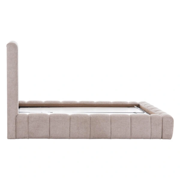 ΚΡΕΒΑΤΙ REMO ΜΕ ΑΠΟΘΗΚΕΥΤΙΚΟ ΧΩΡΟ HM719.10 ΥΦΑΣΜΑ ΜΠΟΥΚΛΕ ΜΠΕΖ-ΓΙΑ ΣΤΡΩΜΑ 160x200εκ