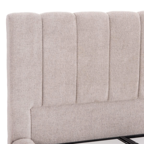 ΚΡΕΒΑΤΙ REMO ΜΕ ΑΠΟΘΗΚΕΥΤΙΚΟ ΧΩΡΟ HM719.10 ΥΦΑΣΜΑ ΜΠΟΥΚΛΕ ΜΠΕΖ-ΓΙΑ ΣΤΡΩΜΑ 160x200εκ