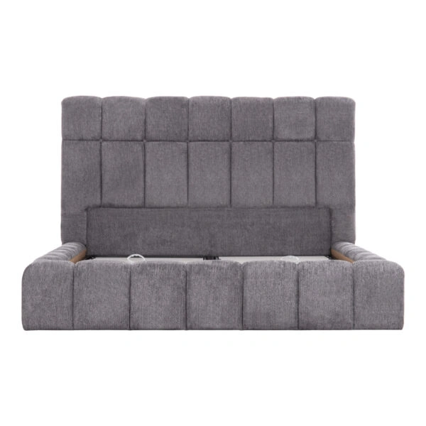 ΚΡΕΒΑΤΙ RAMON ΜΕ ΑΠΟΘΗΚΕΥΤΙΚΟ ΧΩΡΟ HM720.22 ΥΦΑΣΜΑ ΜΠΟΥΚΛΕ ΓΚΡΙ-ΣΤΡΩΜΑ 160x200εκ