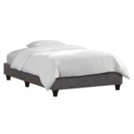 ΚΡΕΒΑΤΙ-ΥΠΟΣΤΡΩΜΑ SIGGY HM722.10 ΧΩΡΙΣ ΑΠΟΘ.ΧΩΡΟ--ΓΚΡΙ ΥΦΑΣΜΑ--ΓΙΑ 90Χ200εκ.