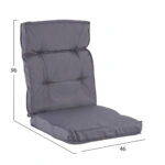 ΜΑΞΙΛΑΡΙ ΥΦΑΣΜΑΤΙΝΟ ΜΕ ΠΛΑΤΗ ΓΚΡΙ 100x46x7 εκ. HM5745.10