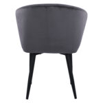 ΠΟΛΥΘΡΟΝΑΚΙ BESSIE HM8699.01 ΒΕΛΟΥΔΟ ΓΚΡΙ ΜΕ ΜΕΤΑΛΛΙΚΟ ΣΚΕΛΕΤΟ 60x62x80Y εκ.