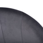 ΠΟΛΥΘΡΟΝΑΚΙ BESSIE HM8699.01 ΒΕΛΟΥΔΟ ΓΚΡΙ ΜΕ ΜΕΤΑΛΛΙΚΟ ΣΚΕΛΕΤΟ 60x62x80Y εκ.