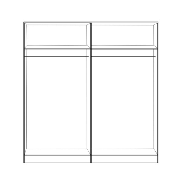 ΣΕΤ 2 ΤΜΧ ΝΤΟΥΛΑΠΑ 4ΦΥΛΛΗ ZEBRANO 160X42X181 HM11350.01