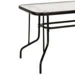 ΣΕΤ ΤΡΑΠΕΖΑΡΙΑΣ 5ΤΜΧ ADAM HM21219.01 ΚΑΡΕΚΛΕΣ ΜΕΤΑΛΛΙΚΕΣ & ΤΡΑΠΕΖΙ 110x60 ΜΑΥΡΟ