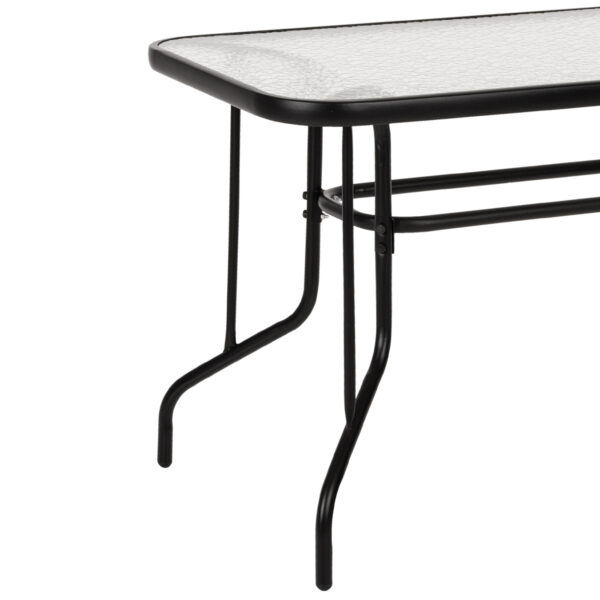 ΣΕΤ ΤΡΑΠΕΖΑΡΙΑΣ 5ΤΜΧ REDAN HM21223.01 ΤΡΑΠΕΖΙ & 4 ΠΟΛΥΘΡΟΝΕΣ ΣΕ ΜΑΥΡΟ