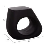 ΣΚΑΜΠΟ ΣΑΛΟΝΙΟΥ LANS HM4691.01 FIBER CEMENT ΣΕ ΜΑΥΡΟ--58x28x45.5Υεκ.