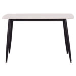 ΤΡΑΠΕΖΙ RAVEN HM9854.01 ΚΕΡΑΜΙΚΟ TOP ΛΕΥΚΟ ΜΑΡΜΑΡΟ-ΜΑΥΡΟ ΜΕΤΑΛΛΟ 117,5x67,5x76Υεκ.