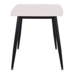 ΤΡΑΠΕΖΙ RAVEN HM9854.01 ΚΕΡΑΜΙΚΟ TOP ΛΕΥΚΟ ΜΑΡΜΑΡΟ-ΜΑΥΡΟ ΜΕΤΑΛΛΟ 117,5x67,5x76Υεκ.