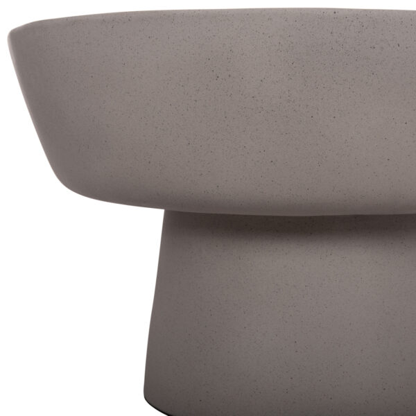 ΤΡΑΠΕΖΙ ΣΑΛΟΝΙΟΥ PIRSON HM18155.03 FIBER CEMENT ΣΕ ΓΚΡΙ--Φ60x36Υεκ.