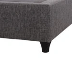 ΥΠΟΣΤΡΩΜΑ/ΚΡΕΒΑΤΙ KING-SIZE SIGGY HM21218 ΓΚΡΙ ΥΦΑΣΜΑ--ΓΙΑ 180x200εκ.