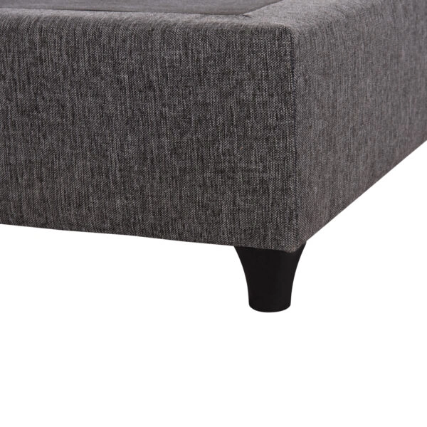 ΥΠΟΣΤΡΩΜΑ/ΚΡΕΒΑΤΙ KING-SIZE SIGGY HM21218 ΓΚΡΙ ΥΦΑΣΜΑ--ΓΙΑ 180x200εκ.