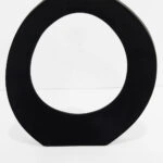 ABSTRACT CIRCLE ΒΑΖΟ 37x5x45 ΑΛΟΥΜΙΝΙΟ ΜΑΥΡΟ