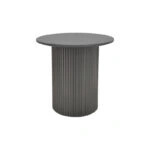 Βοηθητικό τραπέζι Dovel  mdf-μέταλλο σε μαύρη απόχρωση Φ50x50εκ