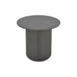 Βοηθητικό τραπέζι Dovel  mdf-μέταλλο σε μαύρη απόχρωση Φ50x50εκ