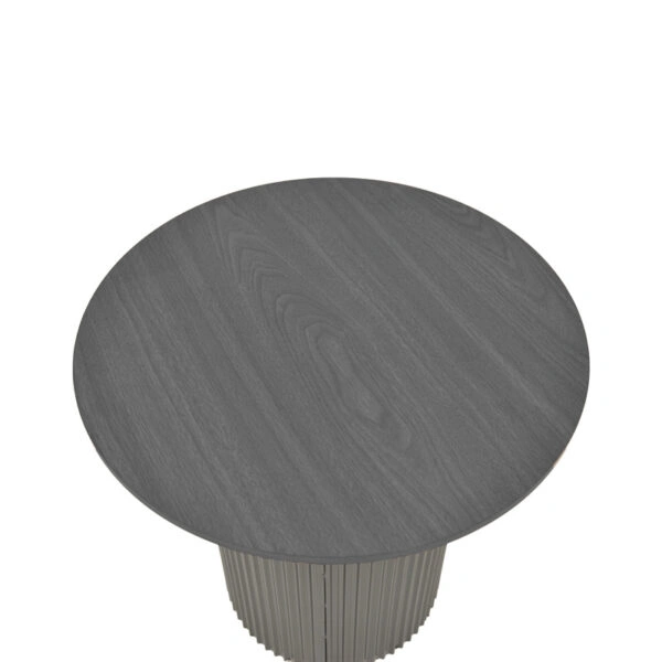 Βοηθητικό τραπέζι Dovel  mdf-μέταλλο σε μαύρη απόχρωση Φ50x50εκ