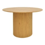 Τραπέζι Karulo  mdf σε sonoma απόχρωση Φ120x76εκ