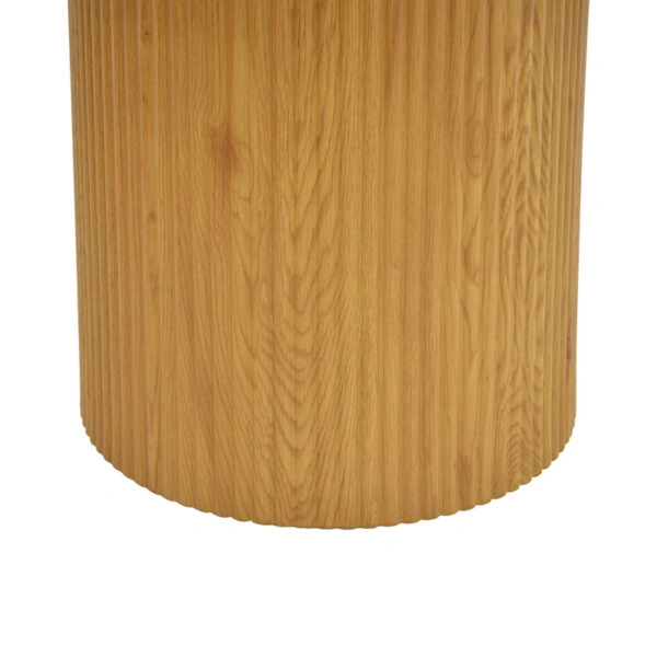 Τραπέζι Karulo  mdf σε sonoma απόχρωση Φ120x76εκ