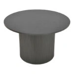 Τραπέζι Karulo  mdf σε μαύρη απόχρωση Φ120x76εκ