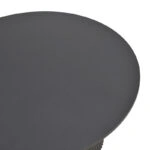 Τραπέζι Karulo  mdf σε μαύρη απόχρωση Φ120x76εκ