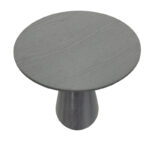 Tραπέζι Donda mdf μαύρο Φ100x76εκ