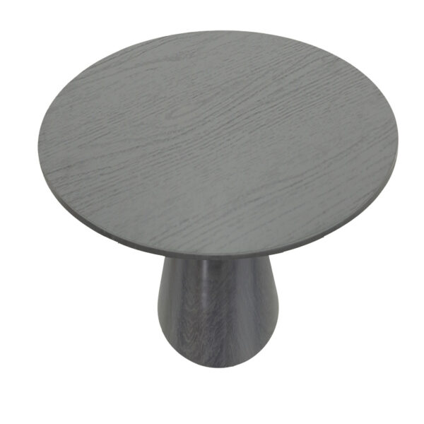 Tραπέζι Donda mdf μαύρο Φ100x76εκ