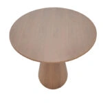 Tραπέζι Donda  mdf καρυδί Φ100x76εκ