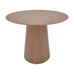 Tραπέζι Donda  mdf καρυδί Φ100x76εκ