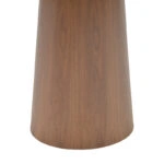 Tραπέζι Donda  mdf καρυδί Φ100x76εκ