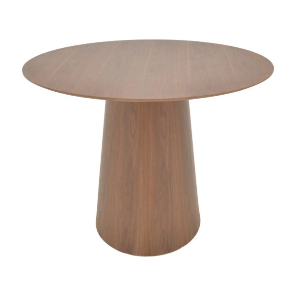 Tραπέζι Donda  mdf καρυδί Φ100x76εκ
