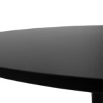 Tραπέζι Balou  mdf σε μαύρη απόχρωση Φ120x73εκ