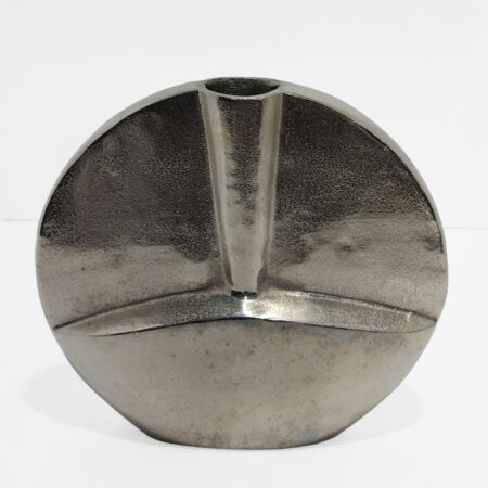 KALIA ΒΑΖΟ 35x10x35cm ΑΛΟΥΜΙΝΙΟ SILVER NICKEL