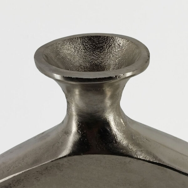 ABSTRACT CIRCLE ΒΑΖΟ 37x5x45 ΑΛΟΥΜΙΝΙΟ SILVER NICKEL