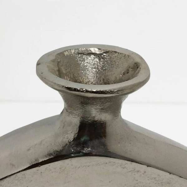 ABSTRACT CIRCLE ΒΑΖΟ 26x4x31 ΑΛΟΥΜΙΝΙΟ SILVER NICKEL