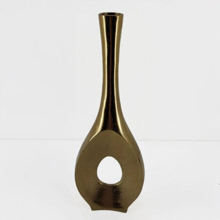 ADEL ΒΑΖΟ 19x7x56cm ΑΛΟΥΜΙΝΙΟ ΧΡΥΣΟ