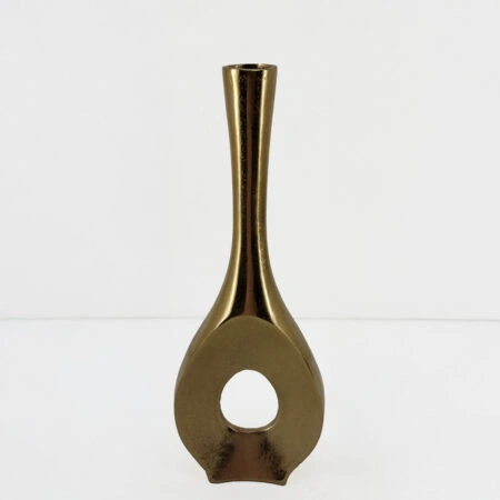 ADEL ΒΑΖΟ 17x5x46cm ΑΛΟΥΜΙΝΙΟ ΧΡΥΣΟ