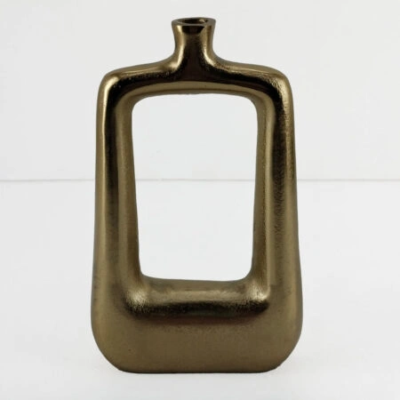 NAZAR ΒΑΖΟ 26x8x42cm ΑΛΟΥΜΙΝΙΟ ΧΡΥΣΟ