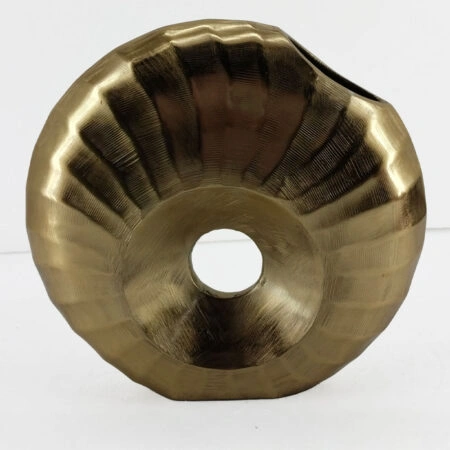 DIONE ΒΑΖΟ 30x8x28cm ΑΛΟΥΜΙΝΙΟ ΧΡΥΣΟ