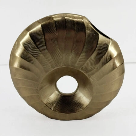 DIONE ΒΑΖΟ 26x8x26cm ΑΛΟΥΜΙΝΙΟ ΧΡΥΣΟ