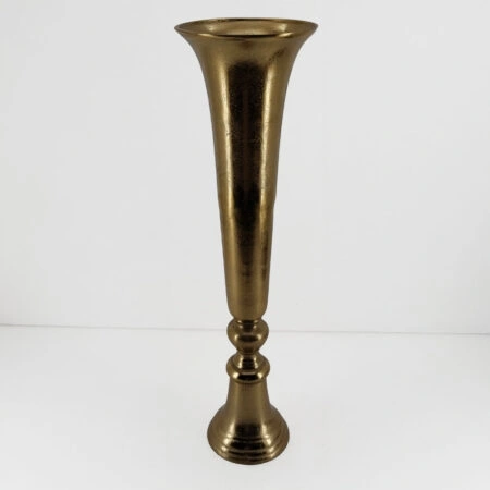 FLORES ΒΑΖΟ 20x20x71cm ΑΛΟΥΜΙΝΙΟ ΧΡΥΣΟ