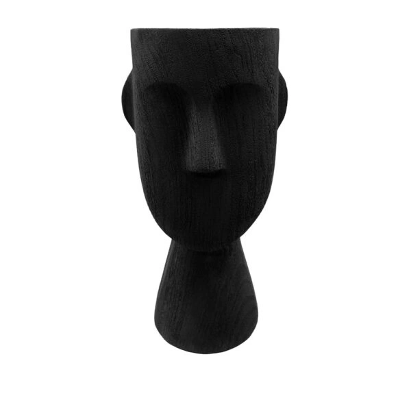 POLYFACE ΒΑΖΟ 26x7.8x25 POLYRESIN ΜΑΥΡΟ